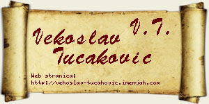 Vekoslav Tucaković vizit kartica